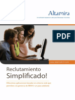 Altamira Recruiting Brochure Spanish