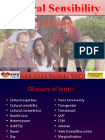 Cultural (LGBTQQI) Sensitivity Training