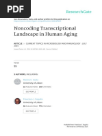 Noncoding Transcriptional Landscape in Human Aging
