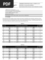 Critérios Específicos de Classificação TAE 3 CN9B