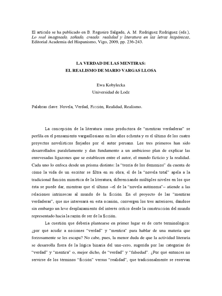 La Verdad De Las Mentiras Pdf Novelas Verdad