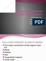 Slaughterhouse Waste Water Treatment