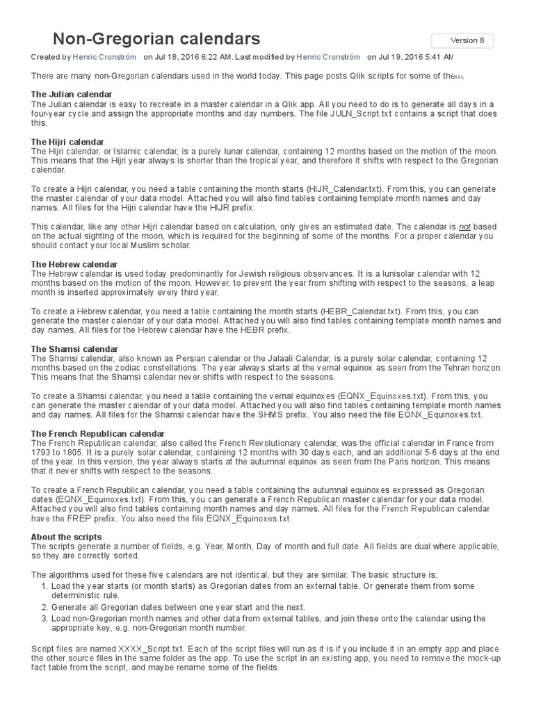 NonGregorian Calendars Qlik Community PDF Calendar
