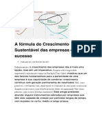 A fórmula do Crescimento Sustentável