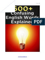 600+confusing English Words Explained