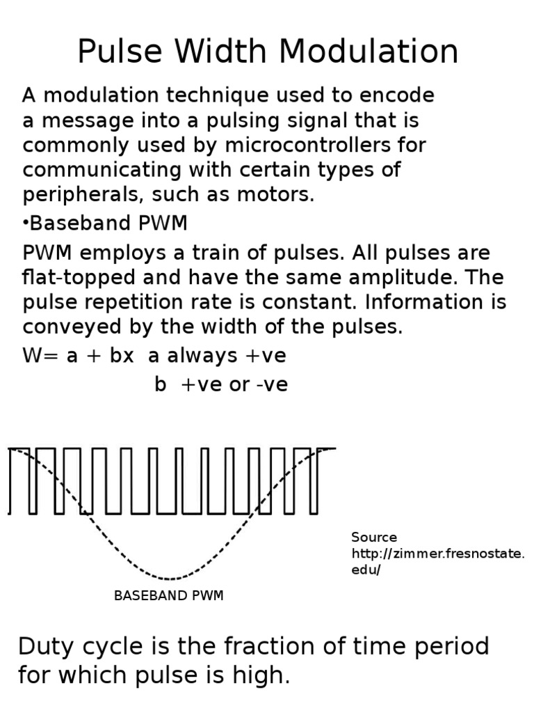 Pulse Width Modulation | PDF