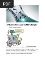 A Quarta Geração Da Manutenção