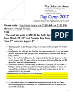 Day Camp 2017 Application
