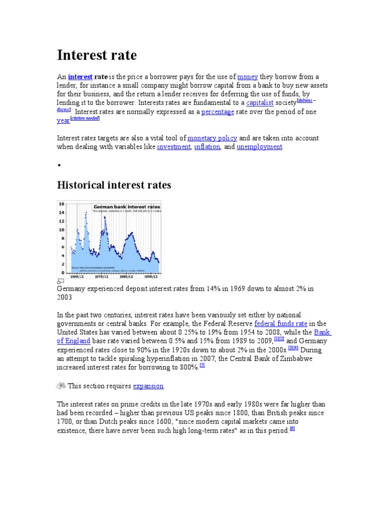 Understanding Interest Rates Explained | PDF | Interest Rates | Real ...