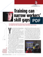 Training Can Narrow Workers' Skill Gaps: Cover Feature
