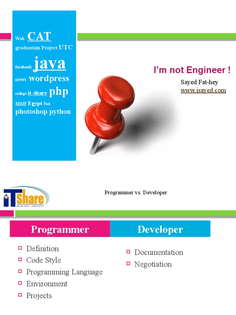 Developer Vs Programmer | PDF | Programmer | Computer Programming
