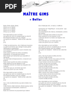 PAROLES-MAÎTRE GIMS-BELLA