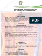 Bases Concurso Regional de Centros Musicales y Estudiantinas 2016 PDF
