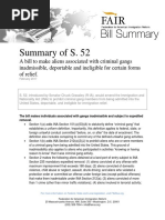 Summary of S52 Gang Inadmissability