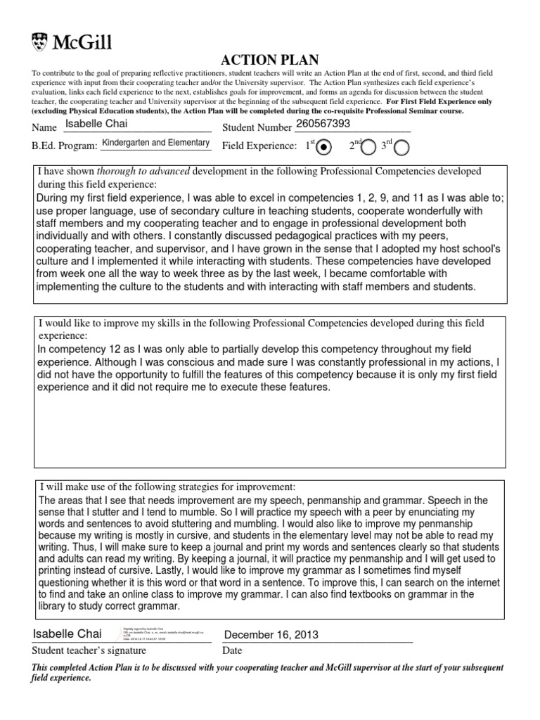 Action Plan | PDF | Competence (Human Resources) | Teachers