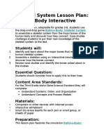 Skeletal System Lesson Plan: Build-a-Body Interactive: Students Will