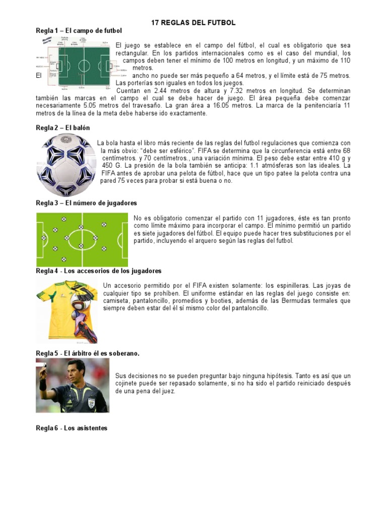 17 Reglas Del Futbol Asociación de Futbol Defensor (Asociación de Fútbol)