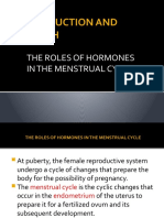 Reproduction and Growth: The Roles of Hormones in The Menstrual Cycle