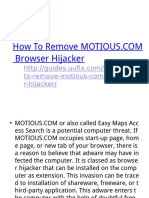 How to Remove MOTIOUS.com Browser Hijacker