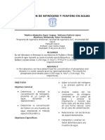 Determinacin de Fsforo y Nitrgeno en Aguas