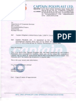 Captain Polyplast Ltd. is appointed as Del Credere Associates cum Consignment Stockist (DCA cum CS) by Indian Oil Corporation Limited (A Govt. of India Undertaking) for Polymer Marketing in Gujarat state [Company Update]