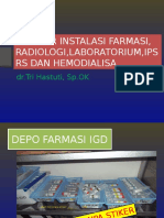 Telusur Ruangan Farmasi, Labor, Radiologi, Ipsrs, HD