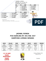 Jadwal Piket