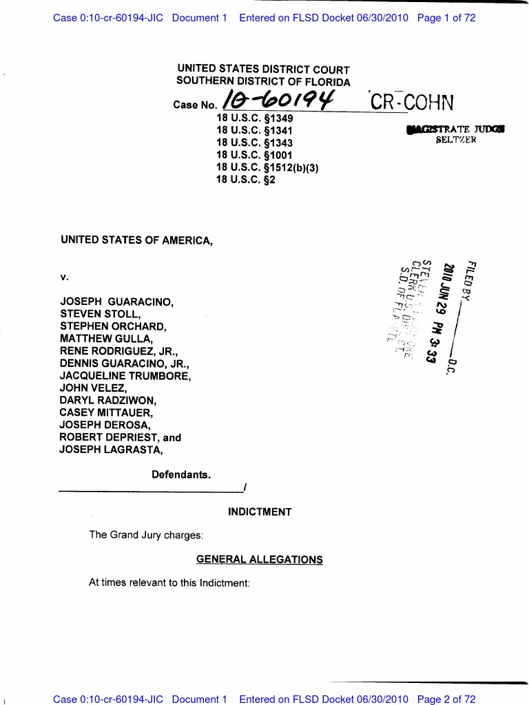 Case 0:10-cr-60194-JIC Document Summary | PDF | Law Enforcement | Crime ...