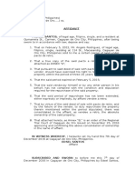 Legal Form 8 Affidavit Consolidation of Owneership in Pacto de Retro Sale