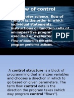 flow of control (c++)