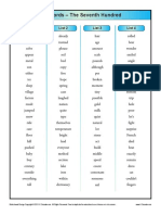 Fry Words - The Seventh Hundred: List 1 List 2 List 3 List 4