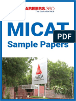 MICAT Sample Papers PDF Download