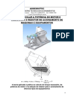 Como Calcular A Potencia Do Motor e Selecionar o Redutor No Acionamento de Maquinas e Equipamentos PDF