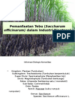 Pemanfaatan Tebu (Saccharum Officinarum) Dalam Industri