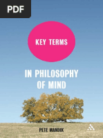MANDIK, Pete. Key - Terms - Philosophy - Mind - Continuum PDF
