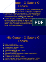 Mia Couto e o conto O Gato e o Escuro