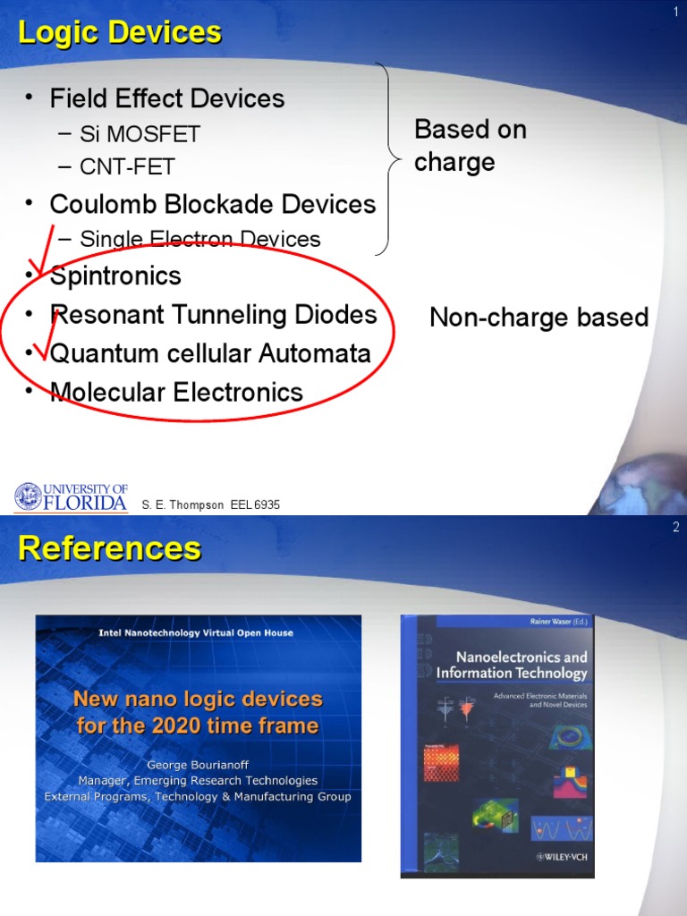 Logic Devices: - Field Effect Devices Based On Charge | PDF | Condensed ...