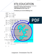 Determinants Class 12 Problems and Solutions