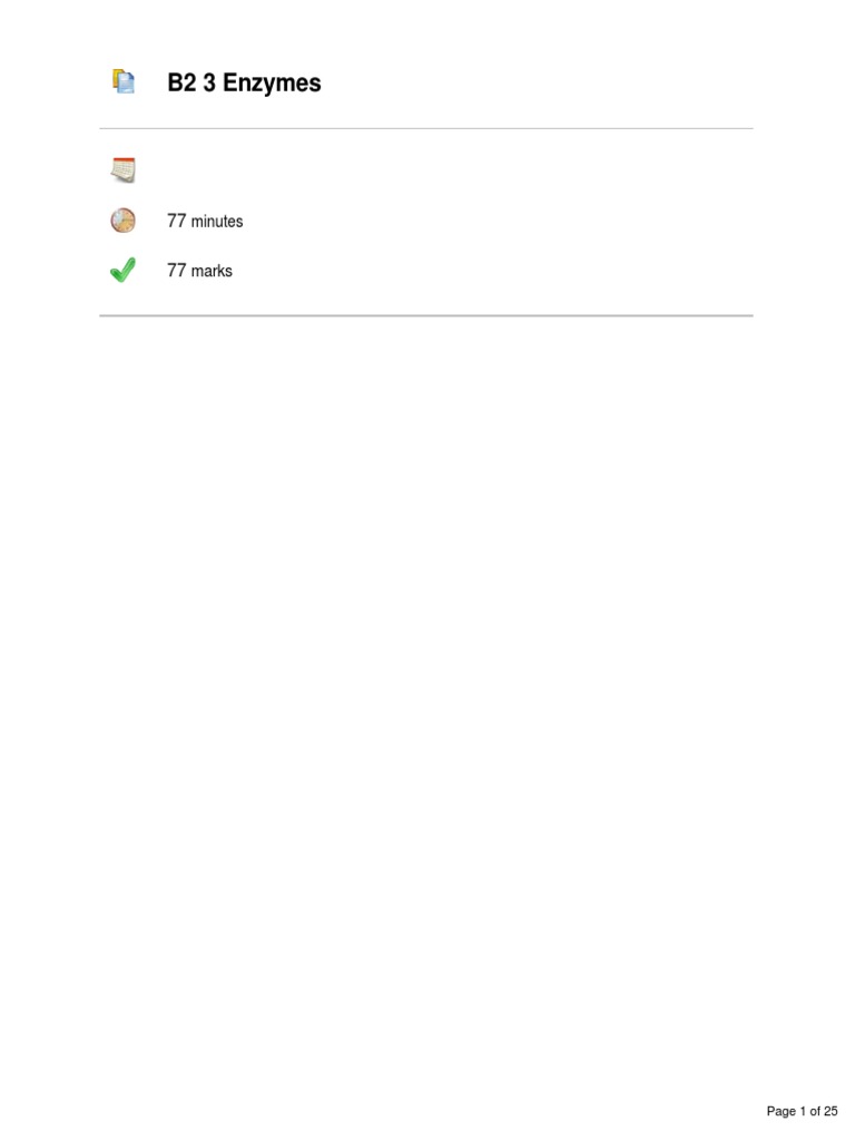 Enzymes Questions and Answers PDF Digestion Bile