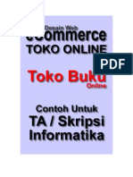 Web Contoh Toko Online - ERD Dan Analisis Sistem Informasi Penjualan Buku Online v1 Untuk Contoh TA dan Skripsi Informatika