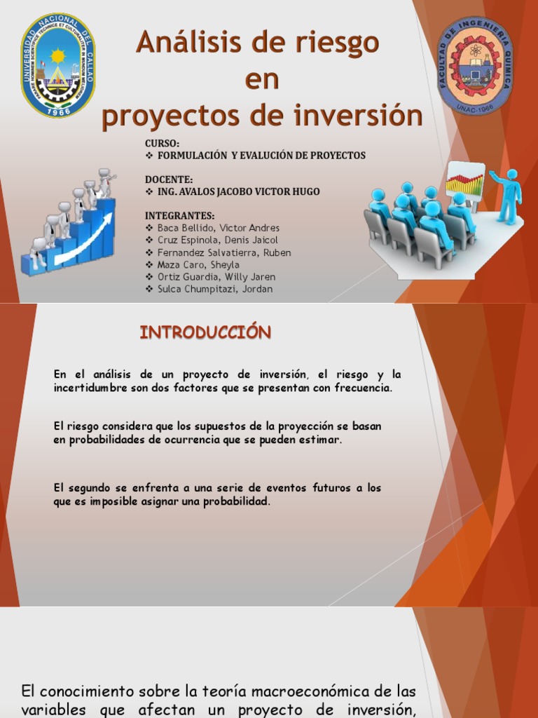 Análisis De Riesgo De Inversión Pdf Análisis De Sensibilidad Riesgo