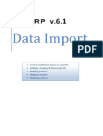 Data Import (In OpenERP 15)