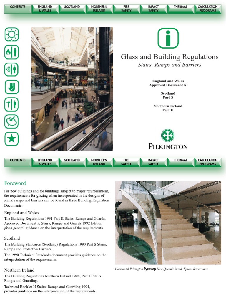 Glass Balustrade Regs Pilinkington Stairs Door