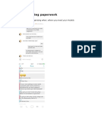 Task 10 Planning Paperwork: Texts/emails - Organising When, Where You Need Your Models