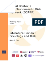 Zinn, J. O. Literature Review..Sociology and Risk.pdf