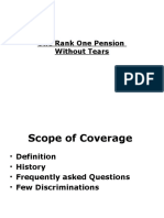 One Rank One Pension Explained