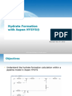 Hydrate Formation With Aspen HYSYS