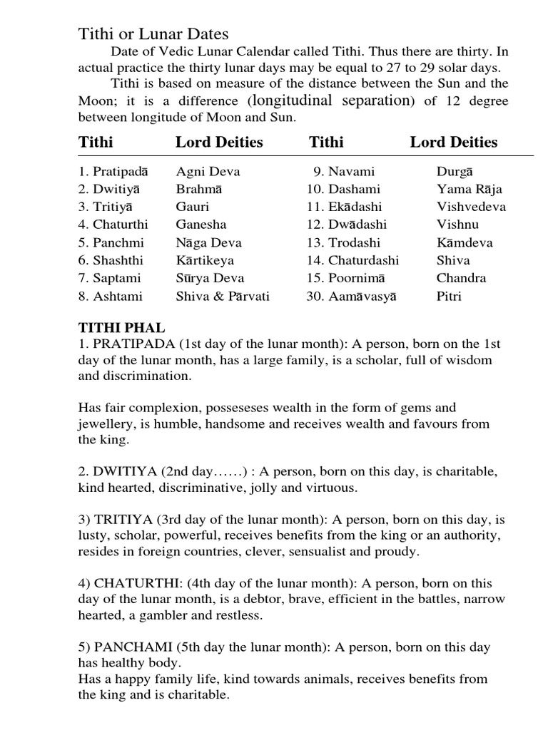 Tithi Eng PDF Shiva Hindu Mythology