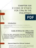 The Code of Ethics For Cpas in The Philippines: Chapter Six