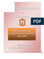 Resumen Ejecutivo Rendicion Cuentas 2009 PDF